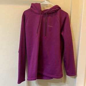 Eddie Bauer women’s fleece lined sweater shirt